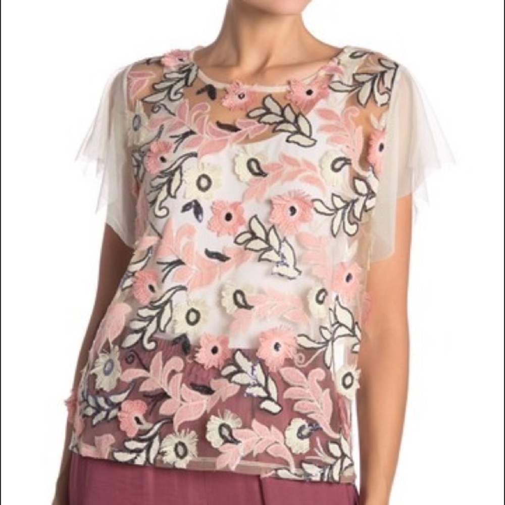 New Vince Camuto Mesh Top